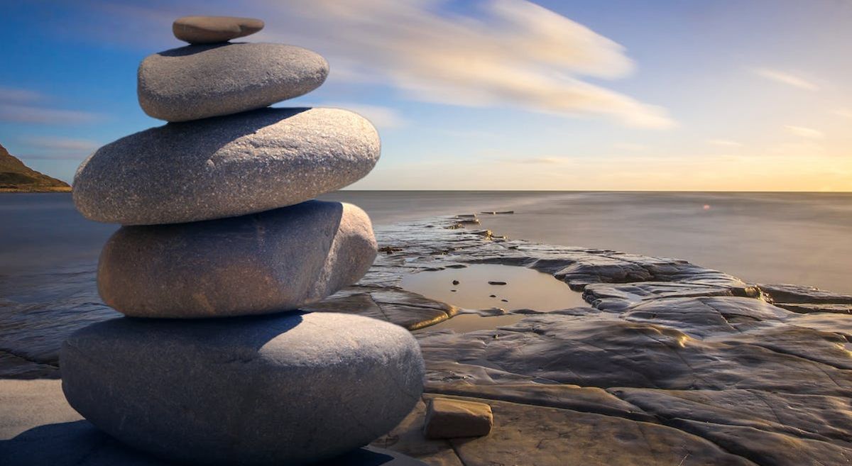 Picture of rocks stacked on top of each other.